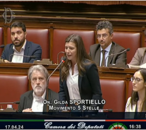 Intervento della Onorevole del M5S Sportiello Gilda alla Camera dei Deputati