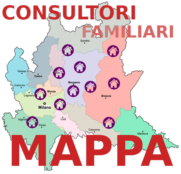Mappa Consultori della Lombardia, anno dell'ultimo aggiornamento 2026
