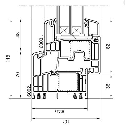 schema CAD profili 6002 e 6003