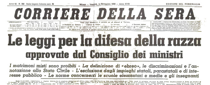 Corriere della sera 1938