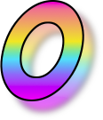 anello colorato rotante