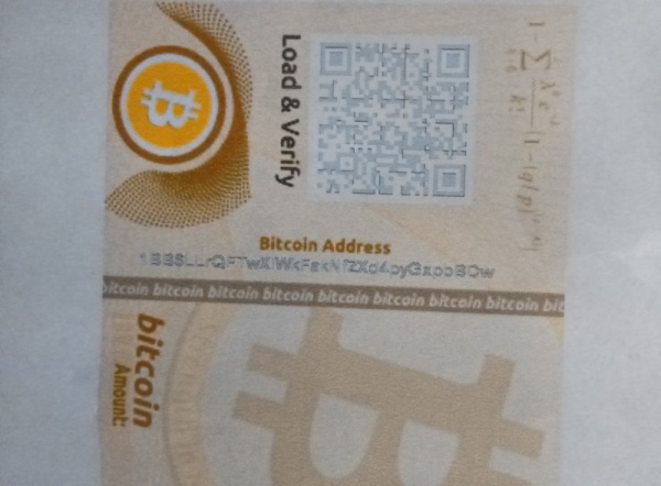 Paper wallet