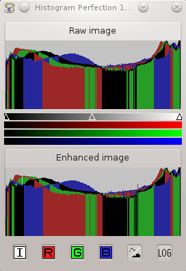 finestra histogram su xsane