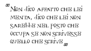 Non dico affatto che lei menta, dico che lei non sarebbe nel posto che occupa se non scrivesse quello che scrive.